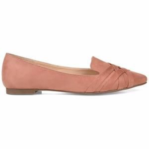 Brinley Co. Womens Pointed Toe Flat Blush, 8.5 Regular US